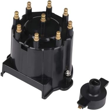 Imagem de Tampa do distribuidor e kit de rotor de ignição compatível com motores MerCruiser 5.0L, 5,7L, 350 V-8 feitos pela General Motors com ignição Delco HEI – substitui 808483Q1, 18-5281 GM V8