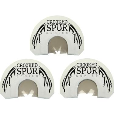 Imagem de FOXPRO Pacote combo Ghost Spur Turkey Call branco inclui 3 chamadas bucais de diafragma