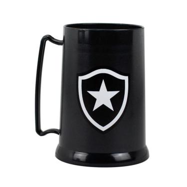 Imagem de Caneca Gel Isolante Térmico Botafogo 300ml Preto-Unissex