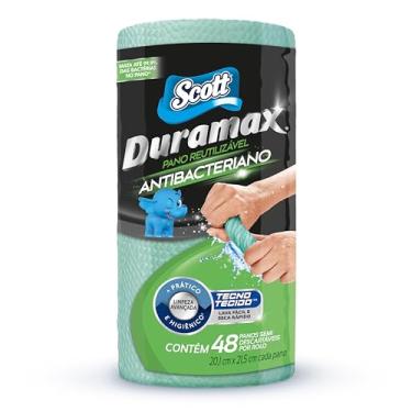 Imagem de Scott Duramax Pano Reutilizável em Rolo, Antibac, 48 Folhas
