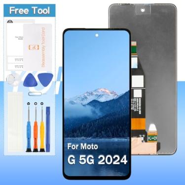 Imagem de Yondista Substituição de tela para Motorola Moto G 5G 2024 XT2417 XT2417-1 XT2417D 16.8 cm LCD Display Touch Screen Digitalizador Peça de reparo (não para G 5G 2022/2023)