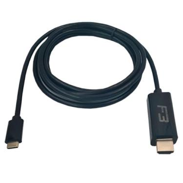 Imagem de CABO CONVERSOR USB TIPO-C PARA HDMI 1.8M F3 JC-TYC-HM1.8