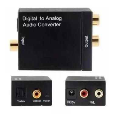 Imagem de Adaptador Conversor Ótico Toslink E Coaxial Digital FY-446