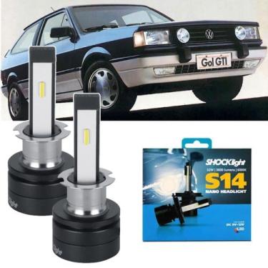 Imagem de Farol de Milha Led S14 H3 6K Gol Saveiro Parati Voyage Quadrado - Shoc