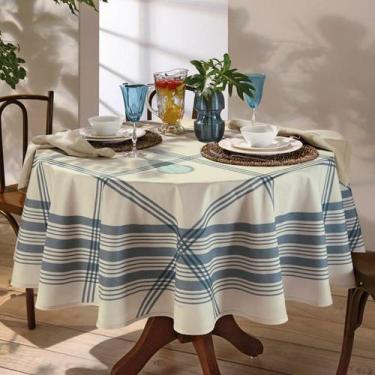 Imagem de Toalha Mesa Redonda 8 Lugares Dohler Impermeavel Luna