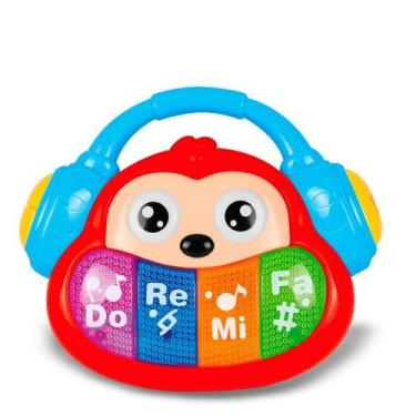 Imagem de Macaco Musical Brinquedo Educativo com Luzes e Sons +1 ano - Cardoso T