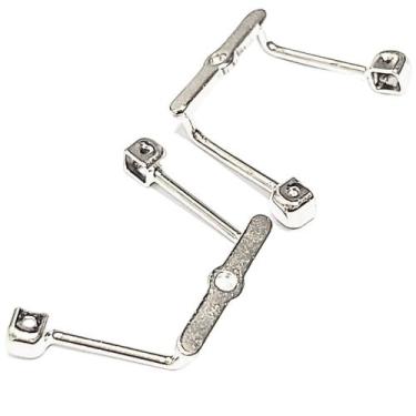 Imagem de 10 Ponte Plaqueta Peça Reposição Nariz Anatômica Silicone óculos grau 