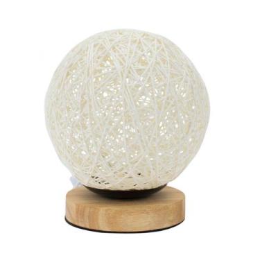 Imagem de Luminária Bola Branca 18x15x15cm - Taimes