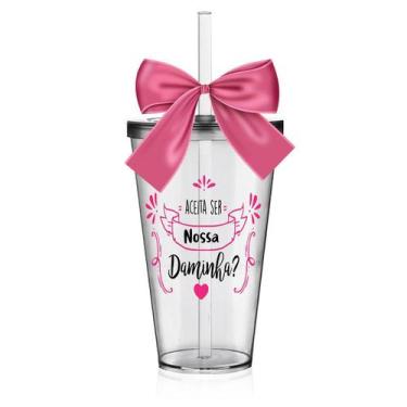 Imagem de Copo Lembrancinha Daminha Acrílico Rosa - Krystalon