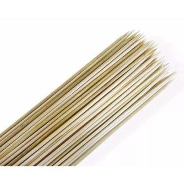 Imagem de 50 Palitos De Bambu Espeto Para Churrasco 25cm (1pct) - Talge