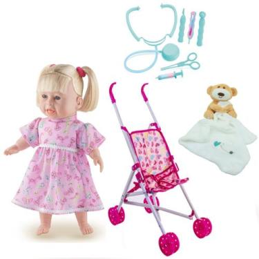 Imagem de Kit Bonca Rafaeli Peças de Médicos + Naninha Urso e Carrinho - Milk Br