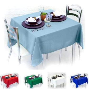 Imagem de Kit 2 Toalhas de Mesa Retangular 6 Lugares 2,10 x 1,40 Lisa - Cozzilar