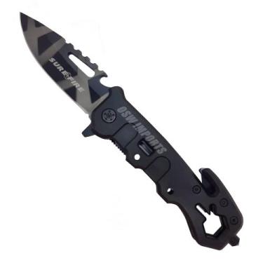 Imagem de Canivete Faca Retrátil De Bolso Portátil Pesca Caça Camping 3 Fuções S