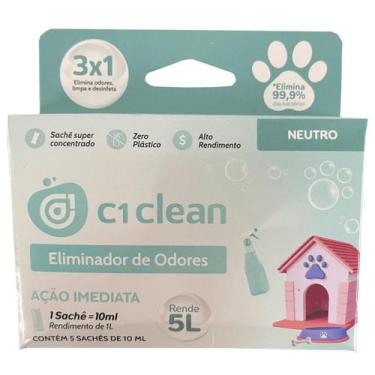 Imagem de Eliminador De Odores Sachê De Limpeza Rende 5 Litros Neutro - C1 Clean