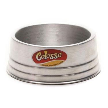 Imagem de Comedouro Cães Colosso Alumínio Pequeno