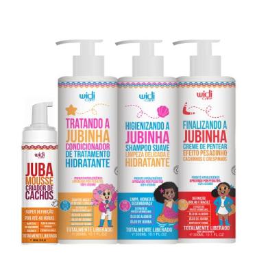 Imagem de Kit Widi Care Jubinha Shampoo Condicionador Creme Efeito Pesadinho Mou