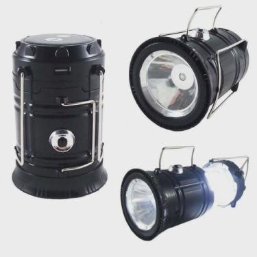 Imagem de Lampião Led Lanterna Grande Recarregável Solar - marca própia