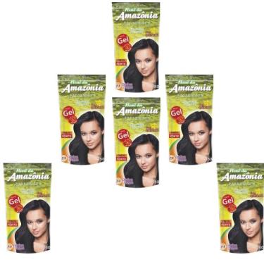 Imagem de Hene em gel amazonia 180gr pouch preto forte (preto azulado) - DIVINA 
