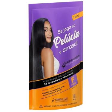 Imagem de Hene em gel pelucia 180gr pouch preto forte (preto azulado) - Embellez