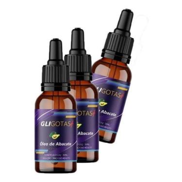 Imagem de Kit 3X Glico Gotas Suplemento Original Óleo Abacate Gligotas