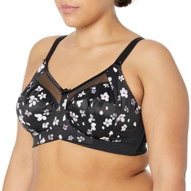 Imagem de GODDESS Sutiã feminino sem fio Kayla Plus Size macio, Sakura, 54DD