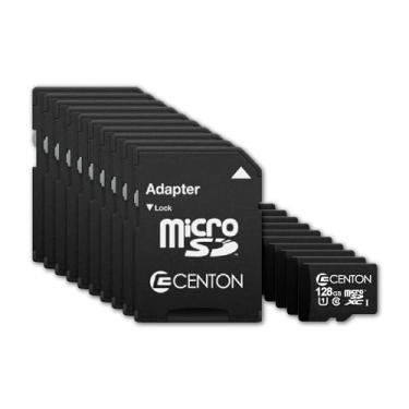 Imagem de Centon Cartão MP Micro SDXC, UHS1, 128 GB, pacote com 10 com adaptador