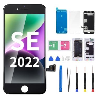 Imagem de DGSCSMY Para iPhone SE 3ª/2ª geração e para iPhone 8 tela de substituição SE 2022 11.9 cm LCD Display 3D Touch SE3 digitalizador de vidro com kit de ferramentas de reparo completo adesivo à prova
