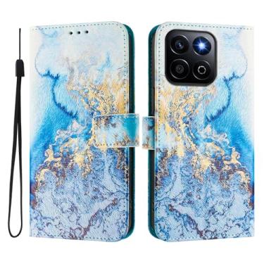 Imagem de Capa carteira para Honor X7C 4G, 3 compartimentos para cartão, 1 compartimento para dinheiro, capa flip de couro PU com padrão fofo, capa com fivela magnética à prova de choque, compatível com sem fio