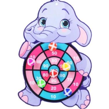 Imagem de Brinquedo Tiro Ao Alvo Infantil Bolas tiras autocolantes Gruda Diverti