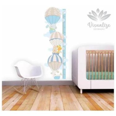 Imagem de Adesivo De Parede Quarto De Meninos Régua Crescimento - pinkie