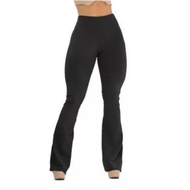 Imagem de Calça Flare Bailarina Cintura Alta Legging Suplex Leg - S.Store, Preto