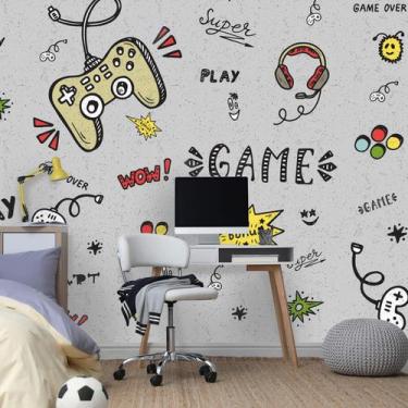 Imagem de Papel de Parede Video Game para Quarto Gamer Painel 9m² - Quartinhos