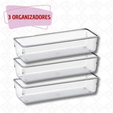 Imagem de Organizador Modular Multiuso Armarios Malas Porta Objeto 3un - PLASTUT