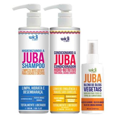 Imagem de Kit Juba Shampoo Condicionador E Blend Oleos Vegetais Widi Care