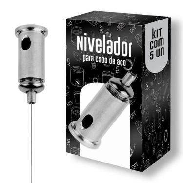 Imagem de 5 Prensa Cabo Aço Suspenção Nivelador p/ Lustre e luminária - Love Lof
