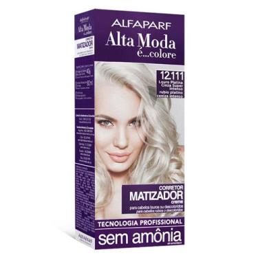 Imagem de Alta Moda Corretor Matizador 12.111 Louro Platina Cinza Super Intenso 