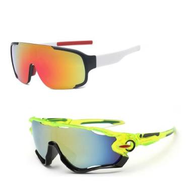 Imagem de Kit 2 Óculos De Sol Esportivo Ciclismo Espelhado Mtb Uv 400 - PENDULAR