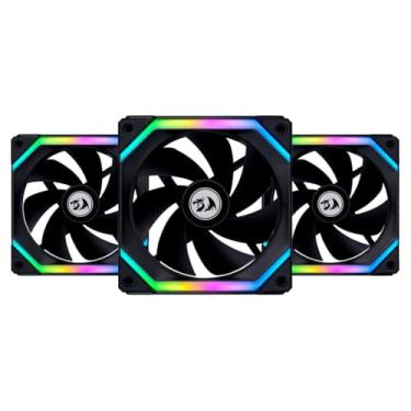 Imagem de KIT GAMER UNI FAN RGB PRETO COM 3 FANS UF-SL120-3B SI