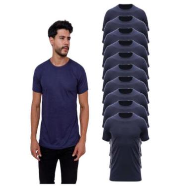 Imagem de Kit 10 Camisetas Lisas Básicas Manga Curta 100% Poliester - Sunset, GG