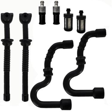 Imagem de 2 conjuntos de mangueira de linha de combustível filtro de óleo combustível para motosserra Stihl MS170 MS170C MS180 MS180C 017 017C 018 018C Re 11303587700