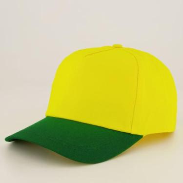 Imagem de Boné Dras Sarja Amarelo e Verde - Fruit Of The Loom, Único