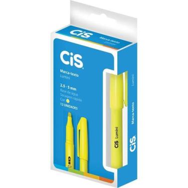 Imagem de Caneta marca texto cis lumini amarela sertic