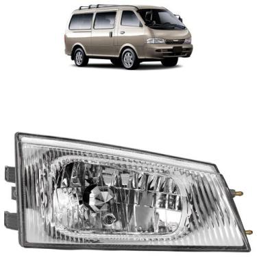 Imagem de Farol Dianteiro Besta 1998 A 2004 Máscara Cromada - Automotive Imports