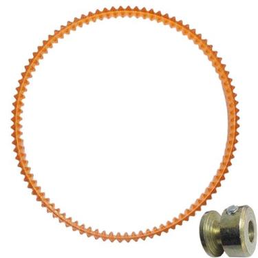 Imagem de Polia Canaleta V Lisa Motor Chinês + Correia Maquina Costura - Evolver