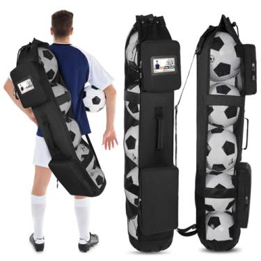 Imagem de Skureay Bolsa de Futebol para Bolas de Time, Bolsa de Futebol Resistente - 5 Bolsas de Malha de Futebol para Acessórios de Treinamento/Futebol/Bolsa de Vôlei/Bolsa de Futebol