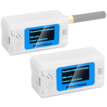 Imagem de Pacote com 2 capas protetoras para placa de desenvolvimento ESP32 LoRa V3 Display OLED com interface de antena tipo C e tubo de cobre (atualizado)