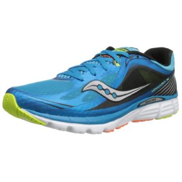 Imagem de Saucony Tênis de corrida masculino Kinvara 5, Azul/Preto/Citron, 13