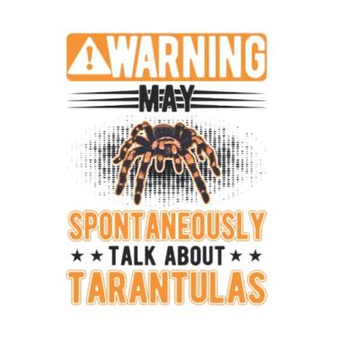 Imagem de Tarantel Notizbuch: May spontaneously talk about Tarantulas Tarantel / 6x9 Zoll / 120 karierte Seiten