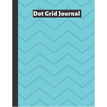 Imagem de Light Blue Dot grid Journal: dotted journal 8.5 x 11: 120 Page Dotted Journal, Design Book,Work Book,Planner,Dotted Notebook,Bullet Journal,Sketch ... Book;black grid notebook ... Soft Matte Cover