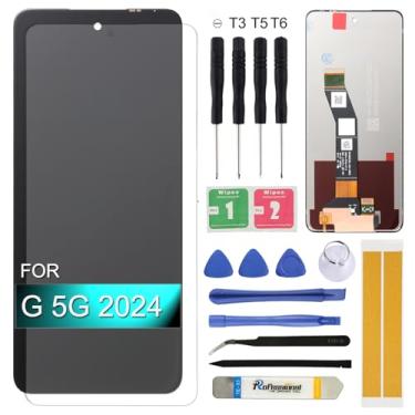Imagem de Substituição de tela para Motorola Moto G 5G 2024 XT2417 XT2417-1 XT2417D 6,6'' Kit de ferramentas de digitalizador de tela LCD de montagem